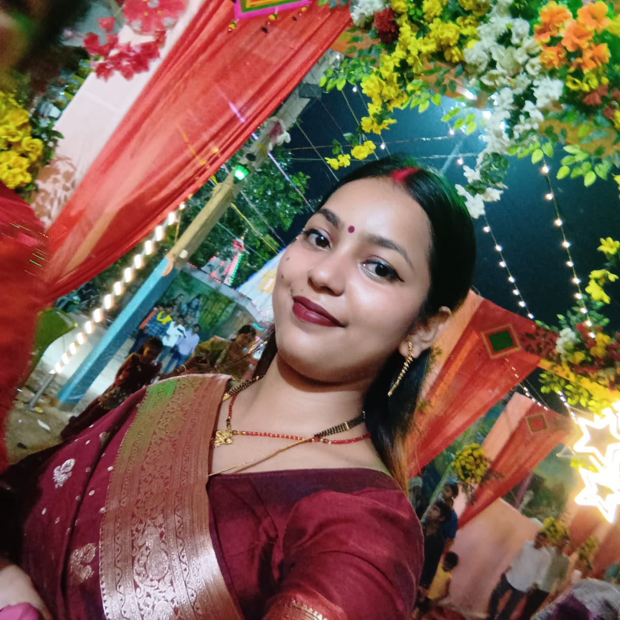 Bhabhi enjoying a festive celebration